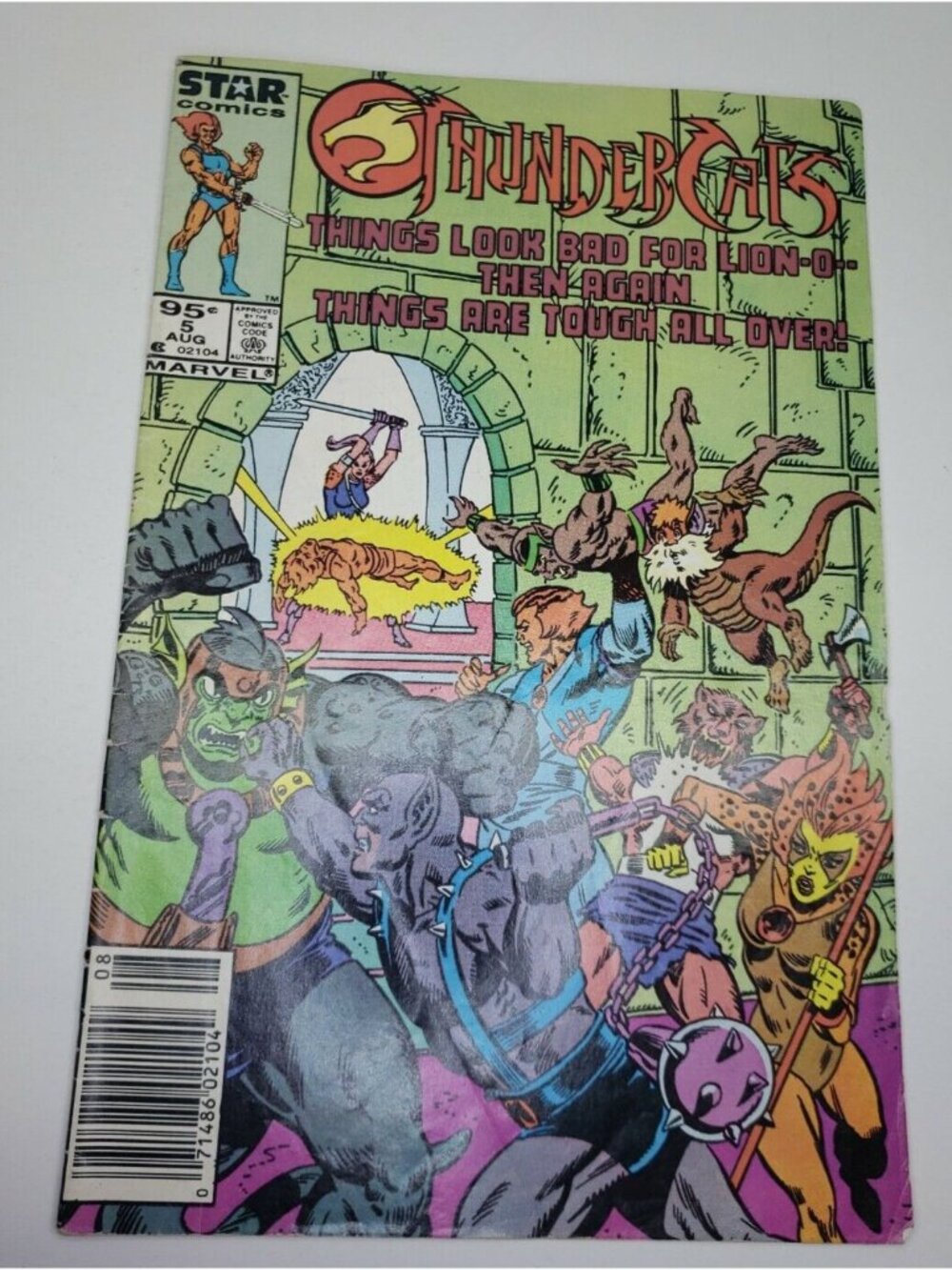 Thundercats Comic Issue 5 Star Marval Comics 1985